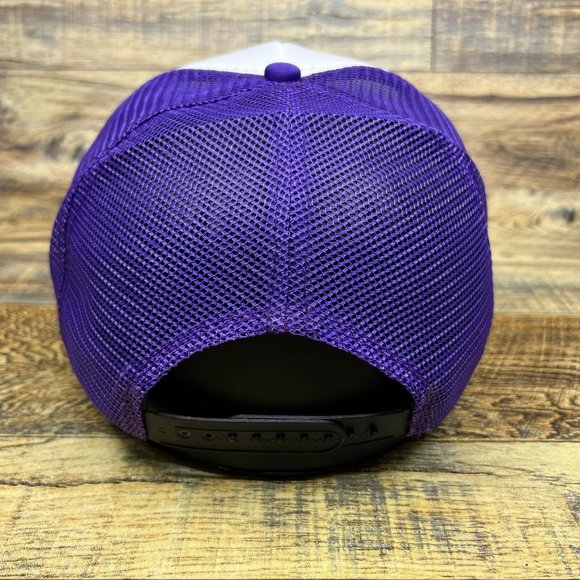 Coors Field Colorado Rockies Mens Trucker Hat Purple Snapback Retro Baseball Cap - Picture 5 of 8